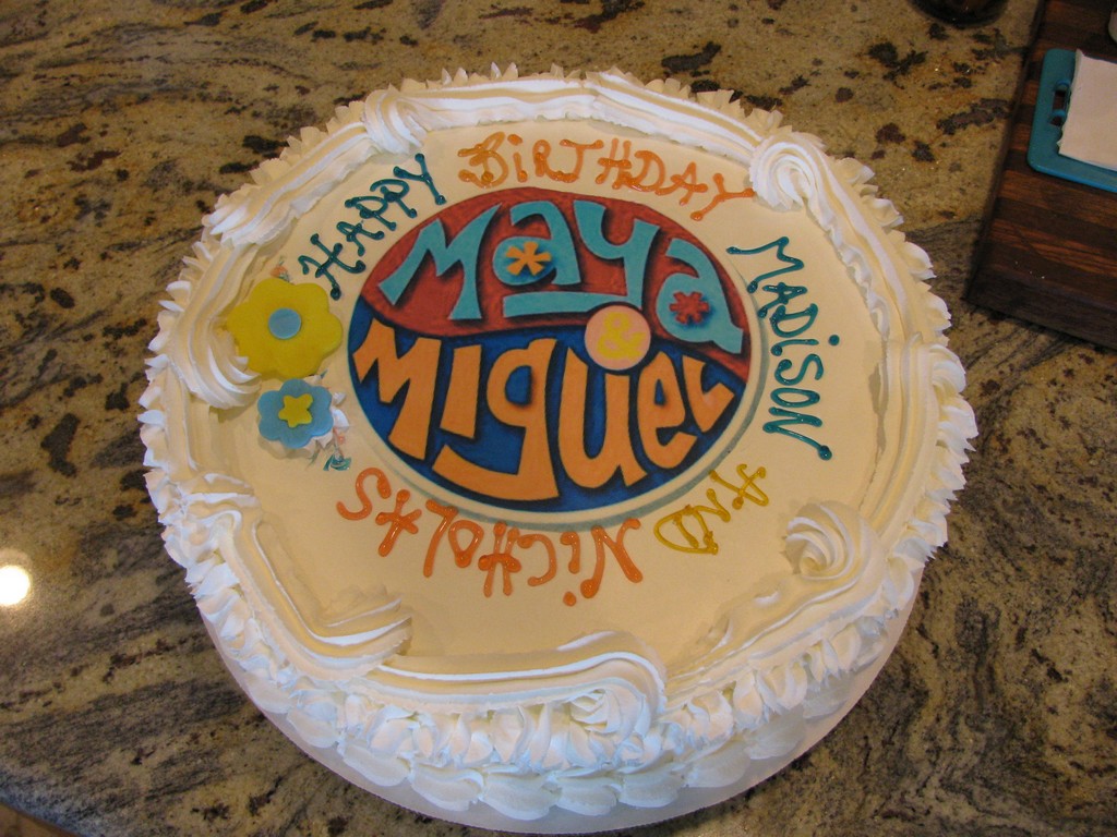 Maya and Miguel Birthday Cake