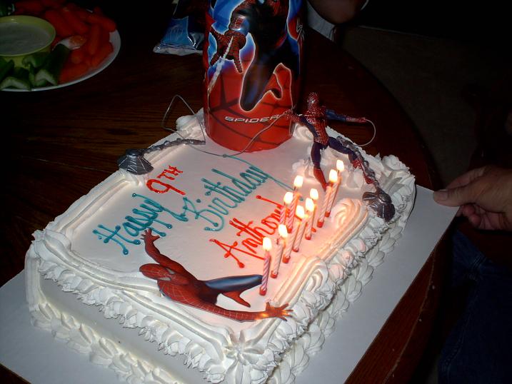 Half Sheet Spiderman Birthday Cake